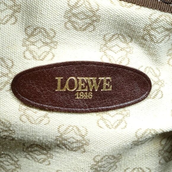 216245BO (L3) Loewe Hand Bag Brown Leather - Picture 8 of 9